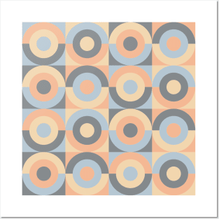 Retro geometric pattern 2 Posters and Art